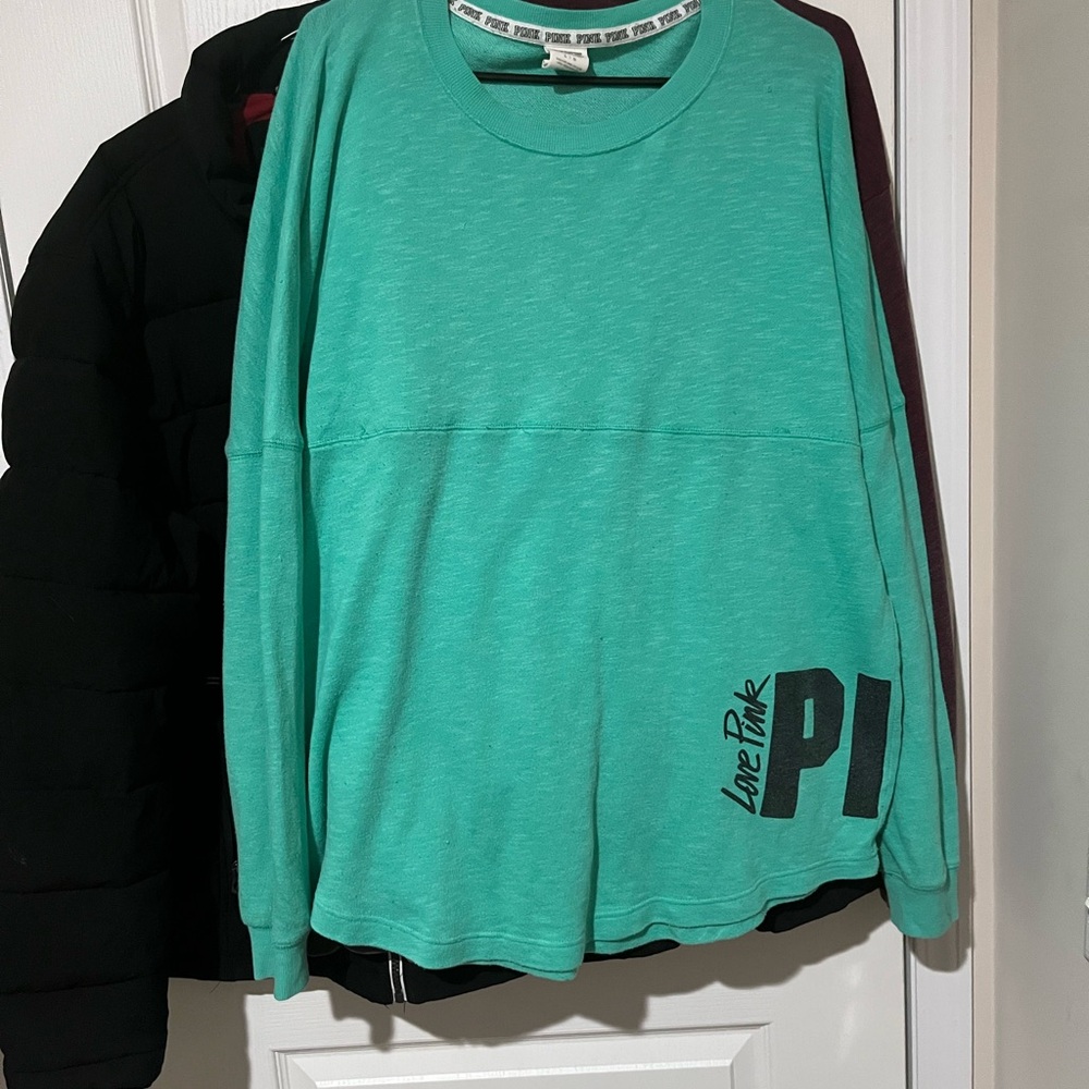 PINK Victoria's Secret Teal Sweatshirt